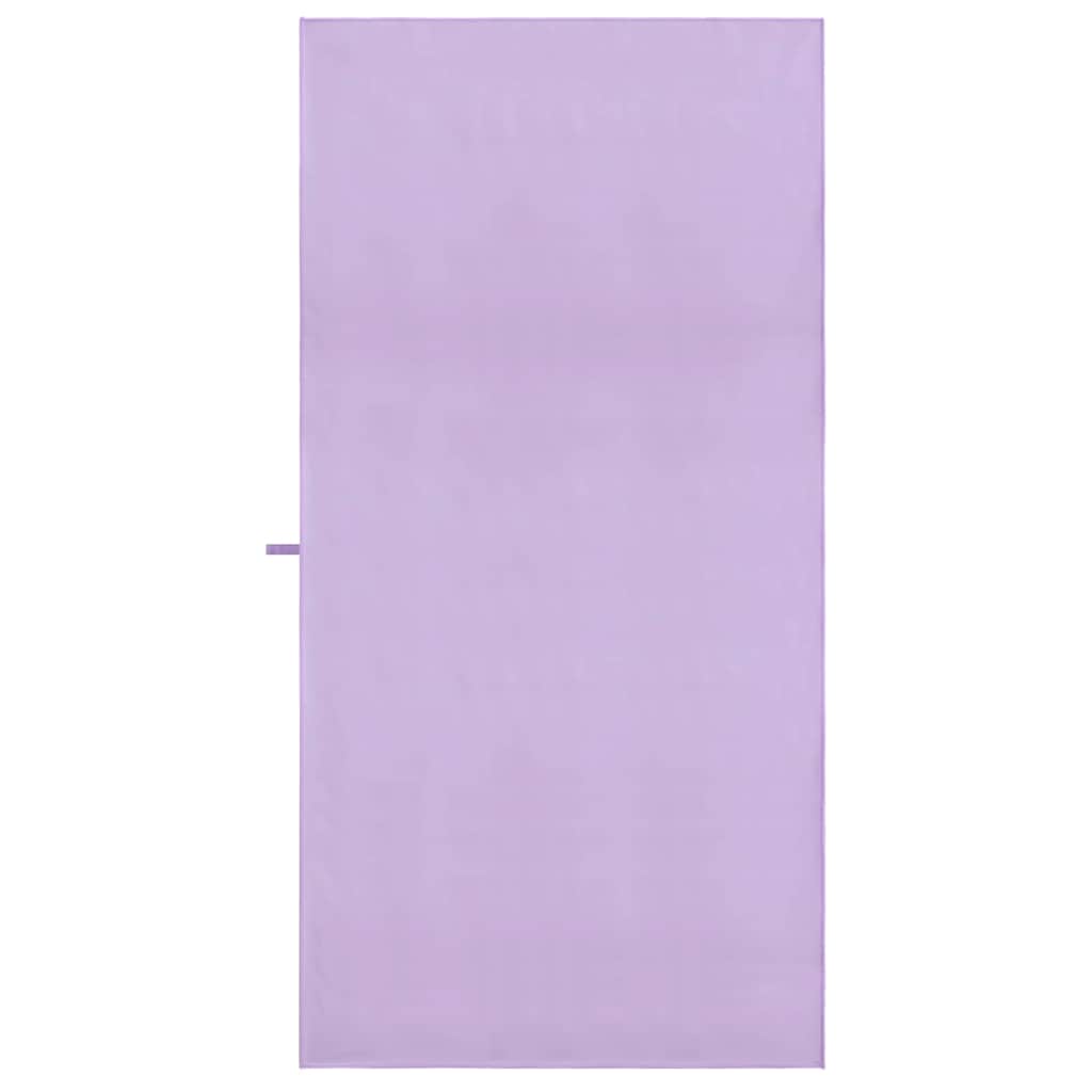 Sports Towels 2 pcs Purple 180 x 90 cm Polyester and polyamide