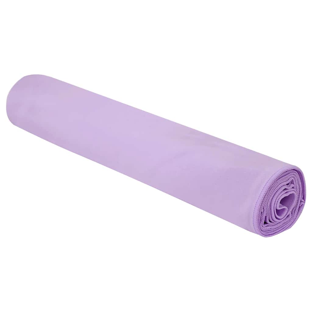 Sports Towels 2 pcs Purple 200 x 100 cm Polyester and polyamide