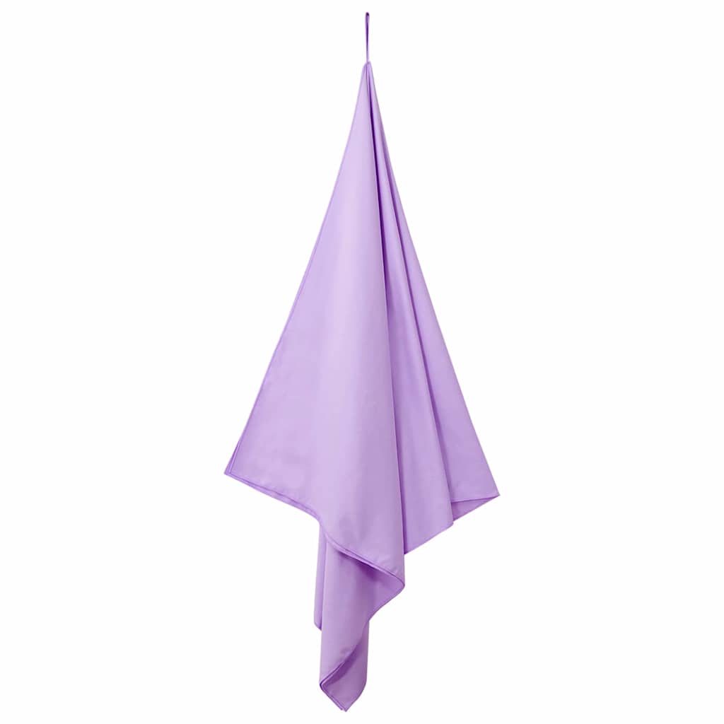 Sports Towels 2 pcs Purple 200 x 100 cm Polyester and polyamide