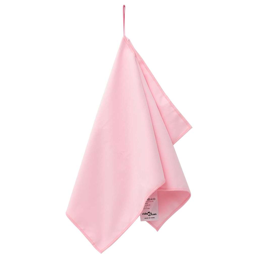Sports Towels 2 pcs Pink 50 x 30 cm Polyester and polyamide