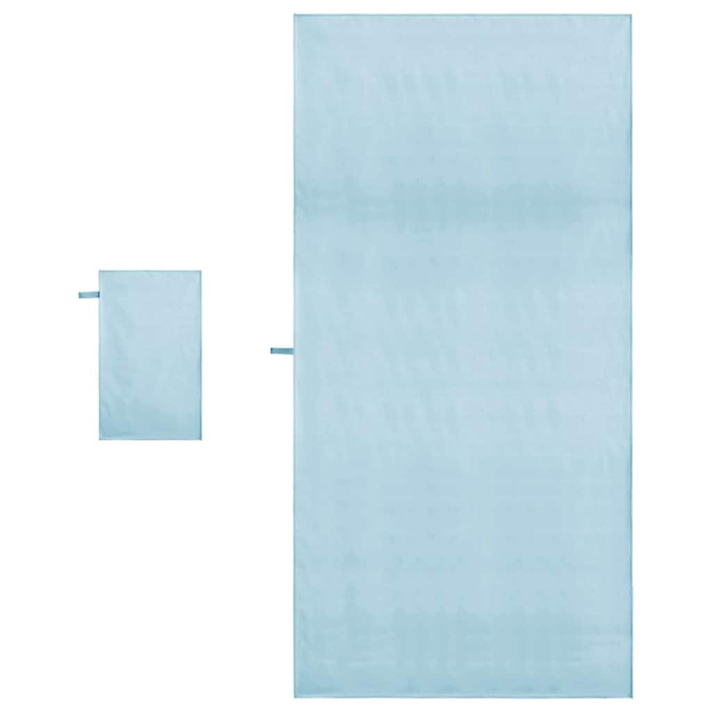 Sports Towel Set Other Blue Fabric