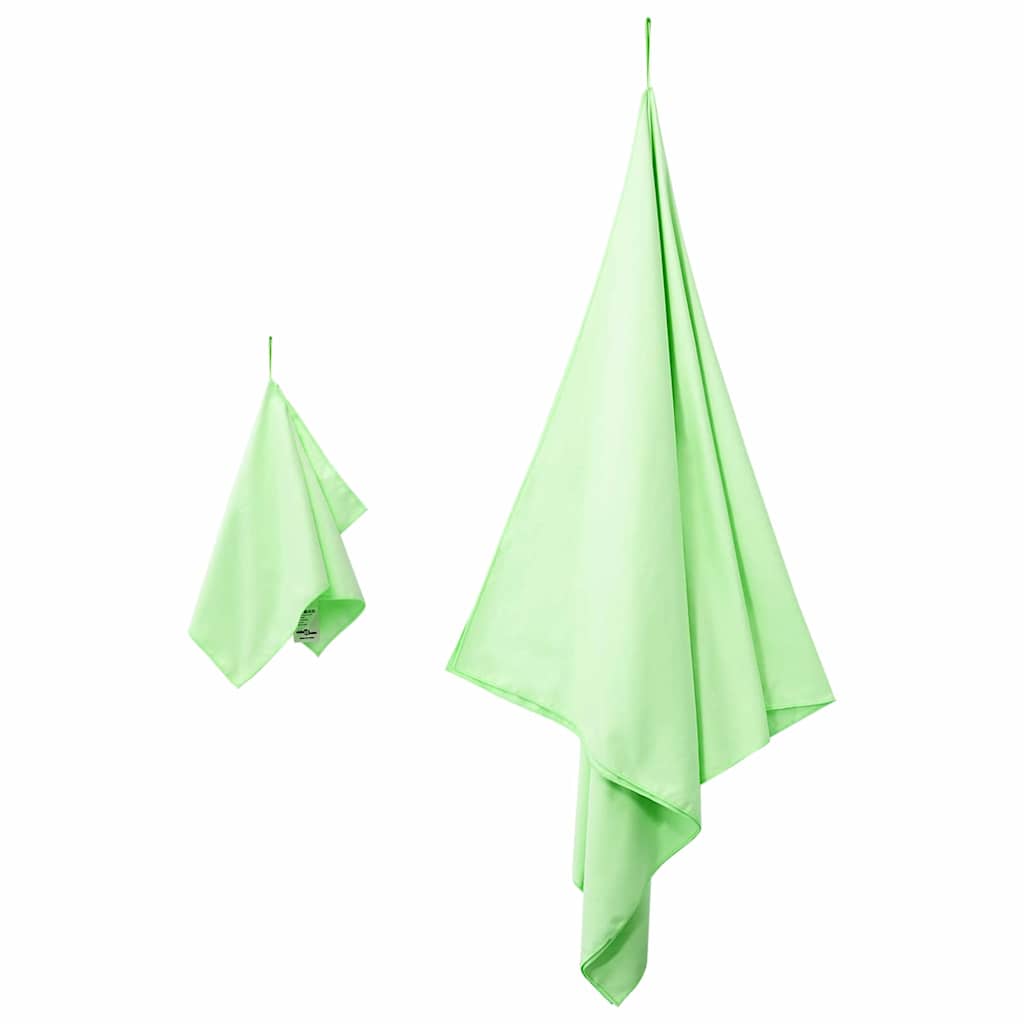 Sports Towel Set Other Green Fabric