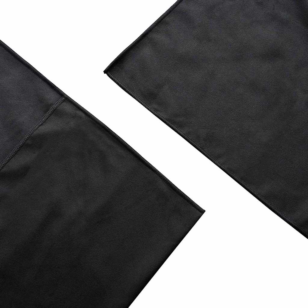 Outdoor Chair Towels 2 pcs Black 130 x 60 cm