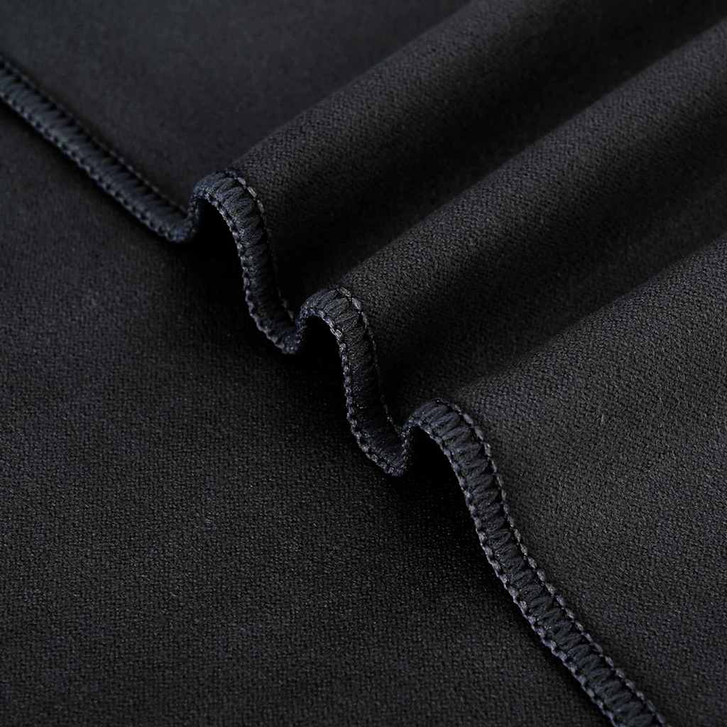 Outdoor Chair Towels 2 pcs Black 130 x 60 cm