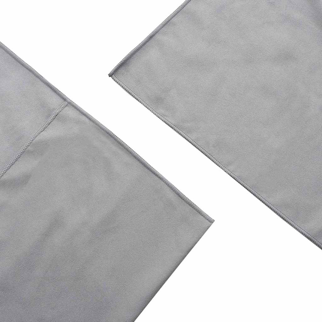 Outdoor Chair Towels 2 pcs Dark grey 130 x 60 cm