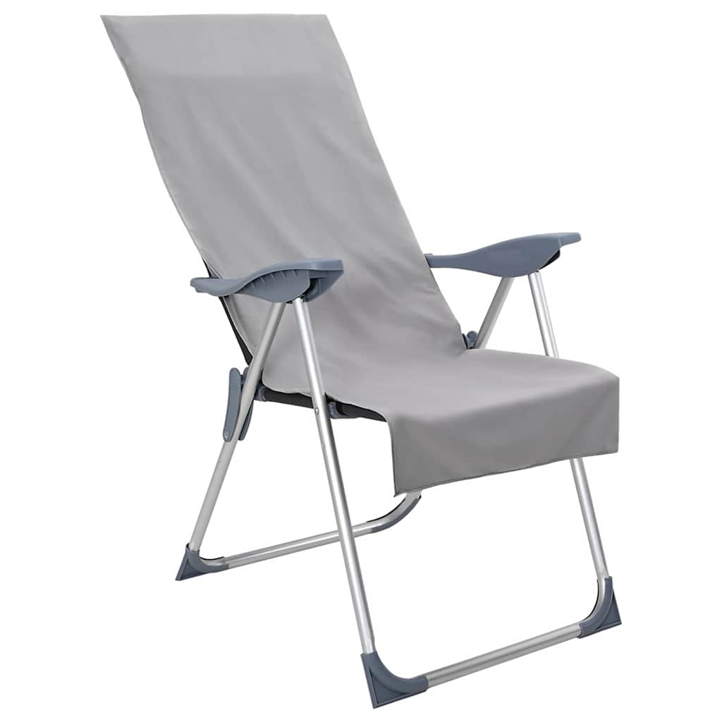 Outdoor Chair Towels 2 pcs Dark grey 130 x 60 cm