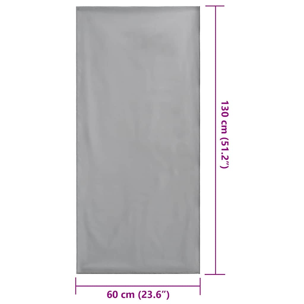 Outdoor Chair Towels 2 pcs Dark grey 130 x 60 cm