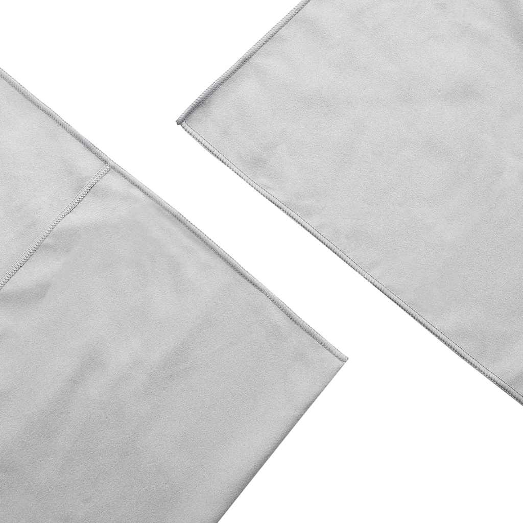 Outdoor Chair Towels 2 pcs Grey 130 x 60 cm