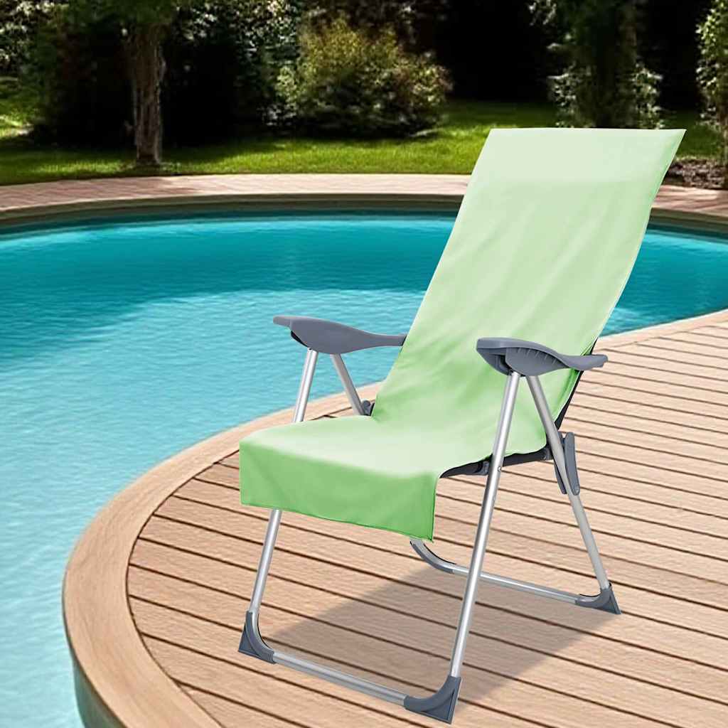 Outdoor Chair Towels 2 pcs Blue 130 x 60 cm