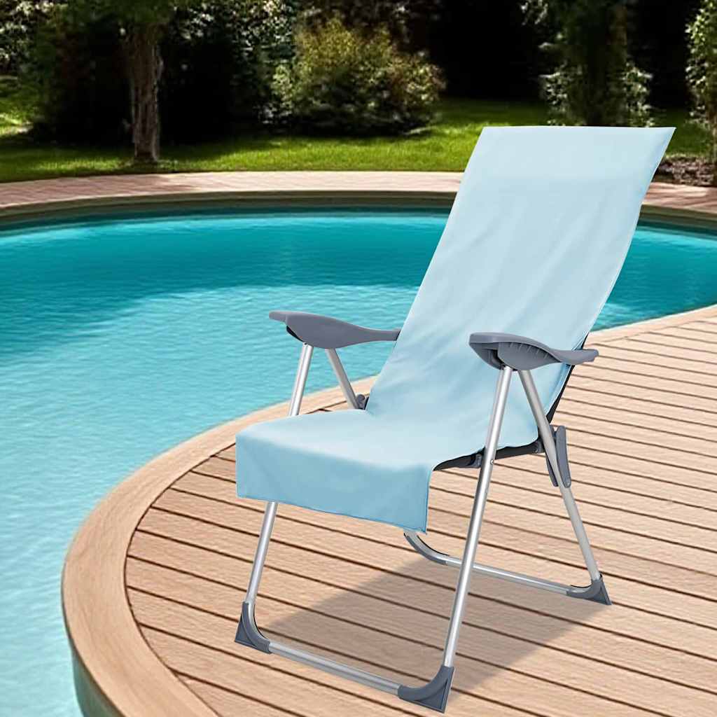 Outdoor Chair Towels 2 pcs Green 130 x 60 cm