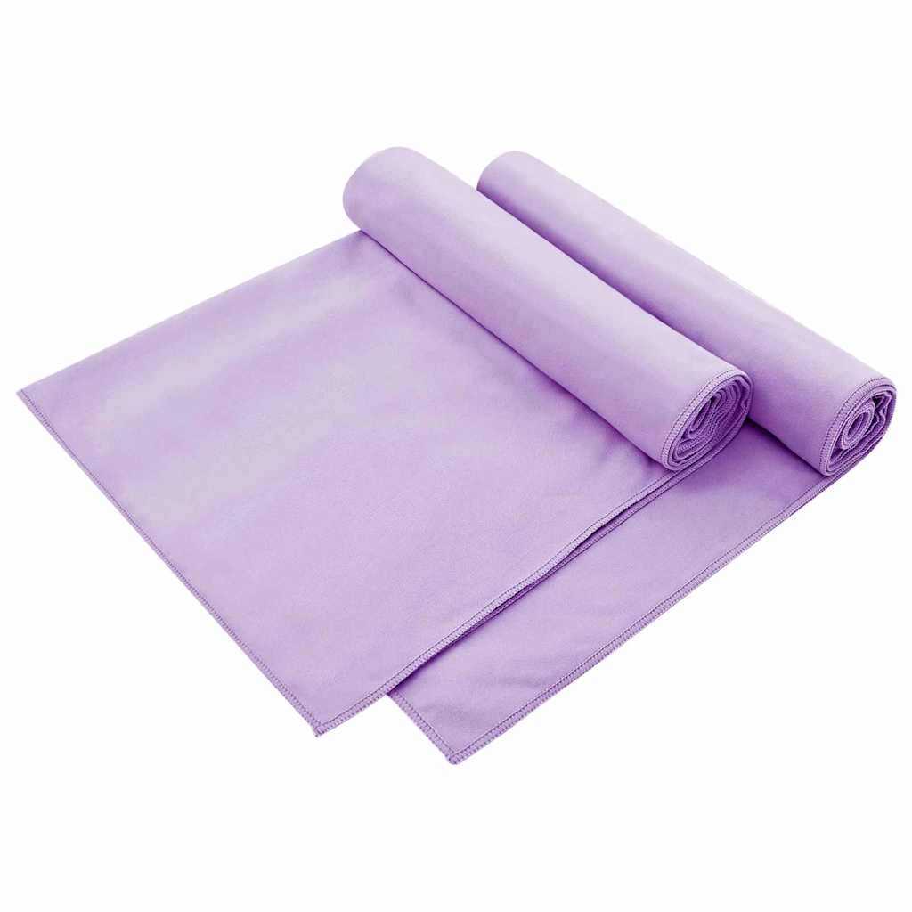 Outdoor Chair Towels 2 pcs Purple 130 x 60 cm
