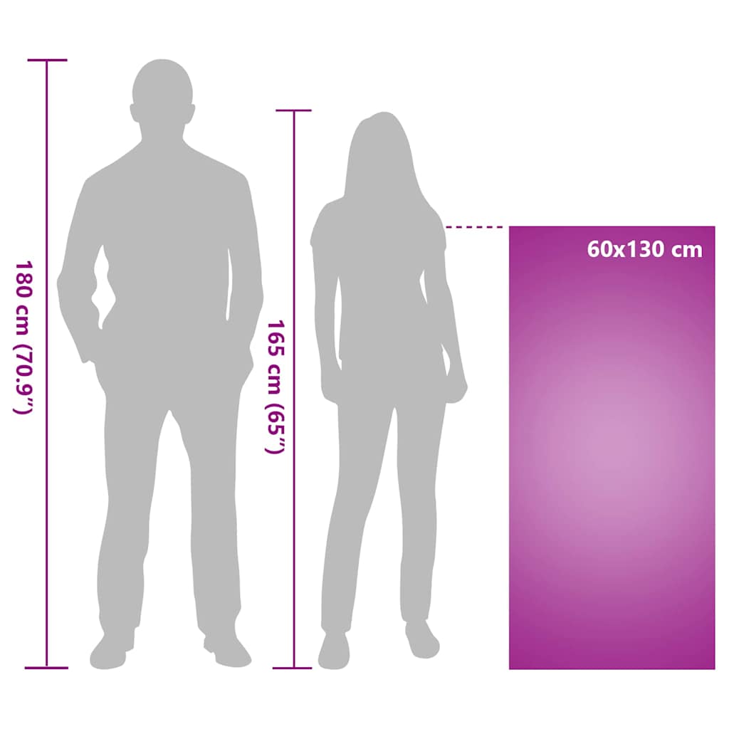 Outdoor Chair Towels 2 pcs Purple 130 x 60 cm