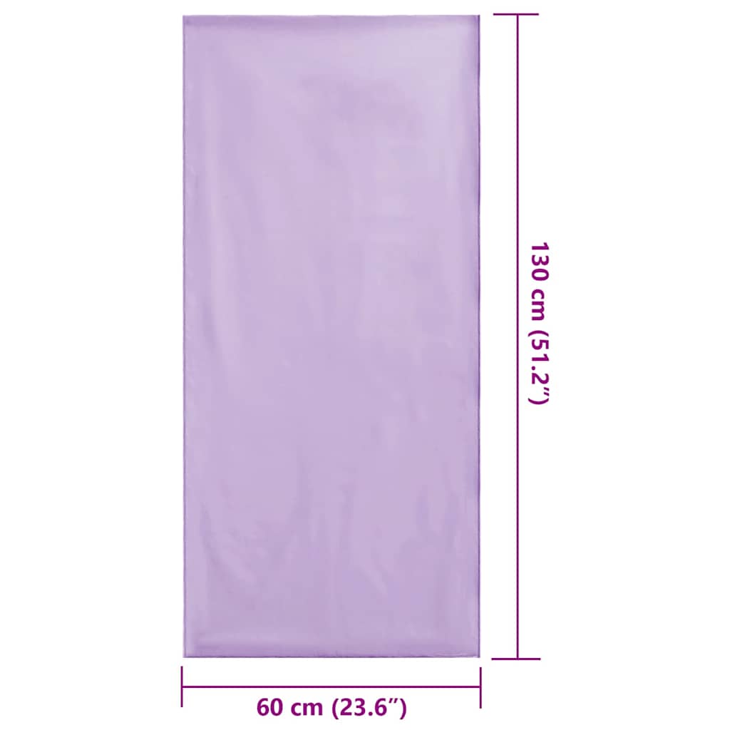 Outdoor Chair Towels 2 pcs Purple 130 x 60 cm