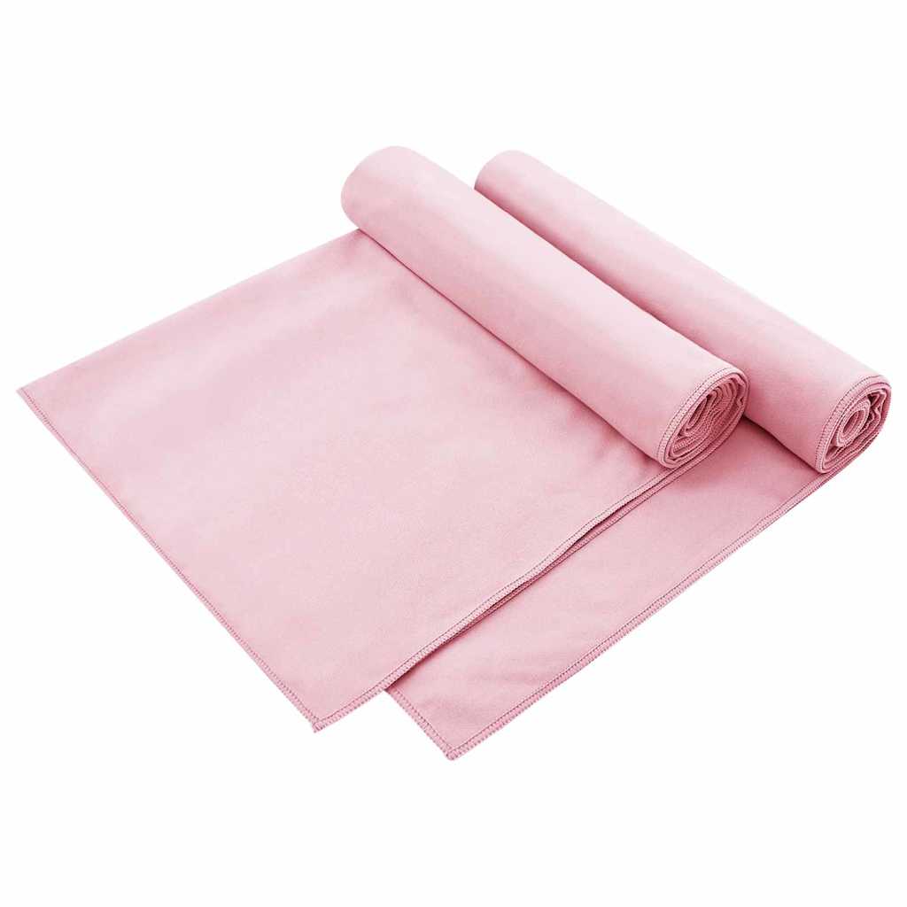 Outdoor Chair Towels 2 pcs Pink 130 x 60 cm