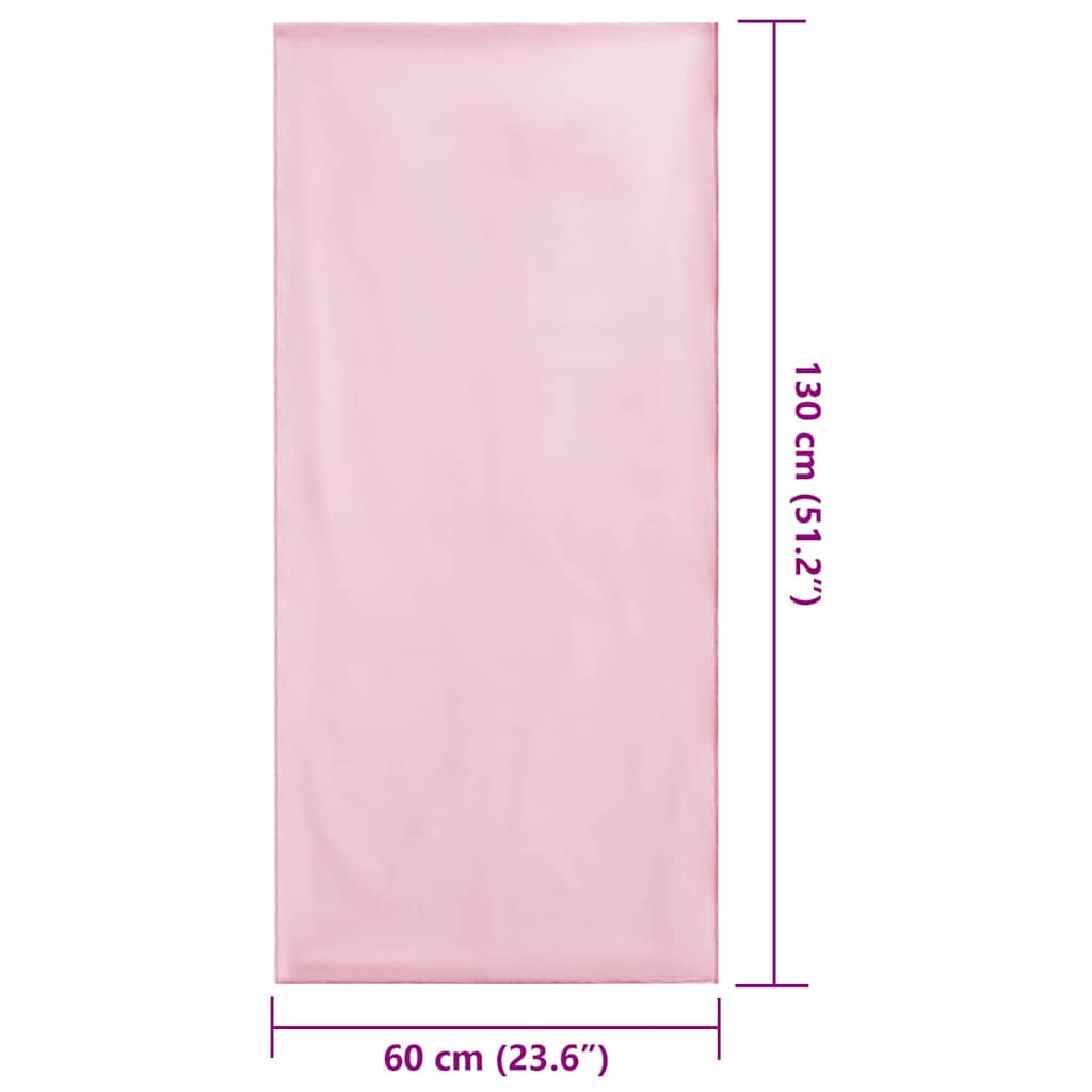 Outdoor Chair Towels 2 pcs Pink 130 x 60 cm