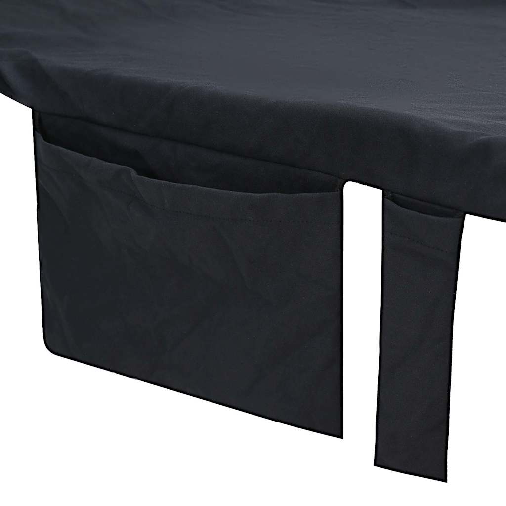 Sunlounger Towels 2 pcs Black 210 x 75 cm