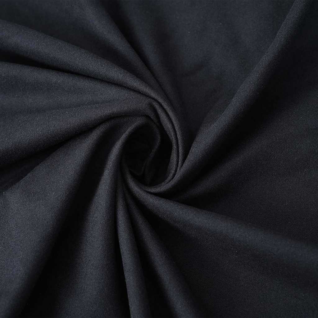 Sunlounger Towels 2 pcs Black 210 x 75 cm