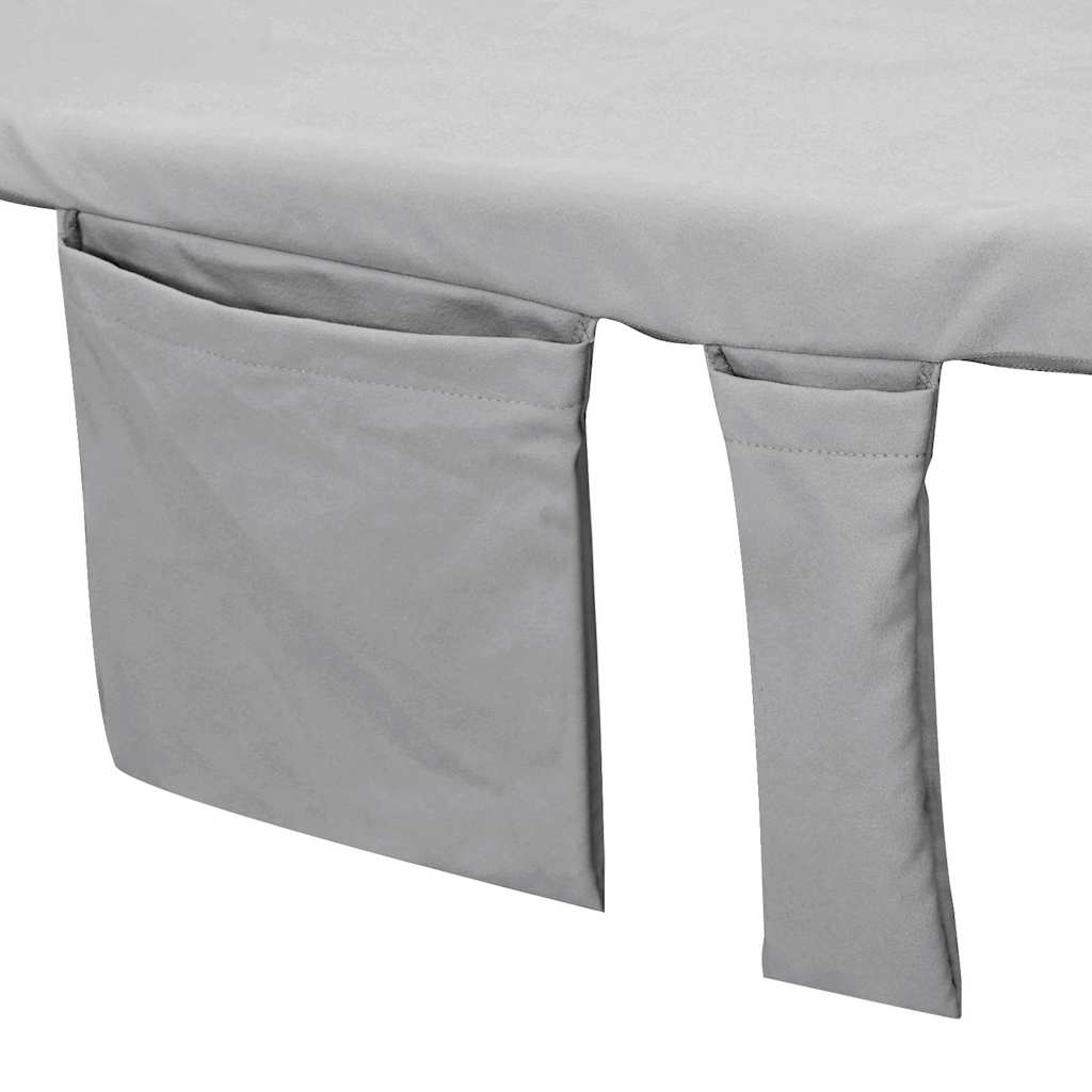 Sunlounger Towels 2 pcs Dark grey 210 x 75 cm