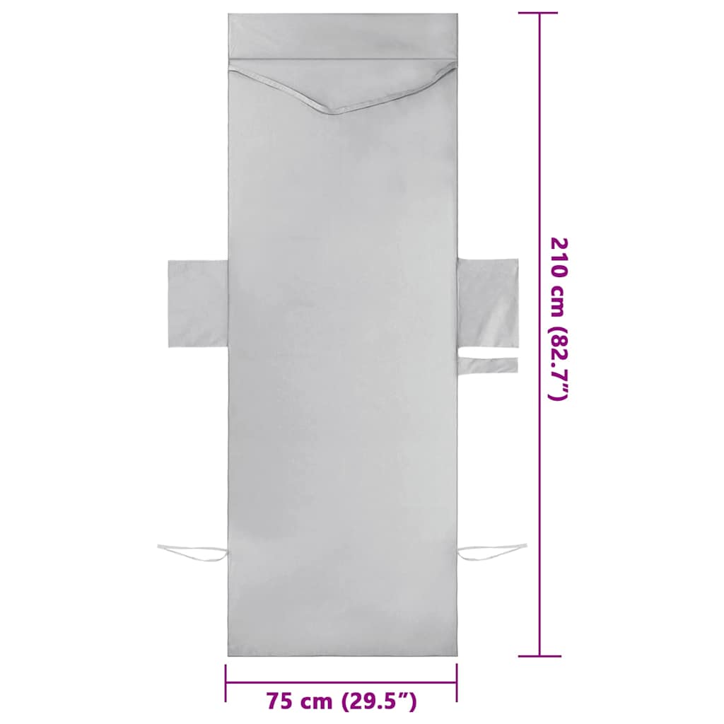 Sunlounger Towels 2 pcs Grey 210 x 75 cm