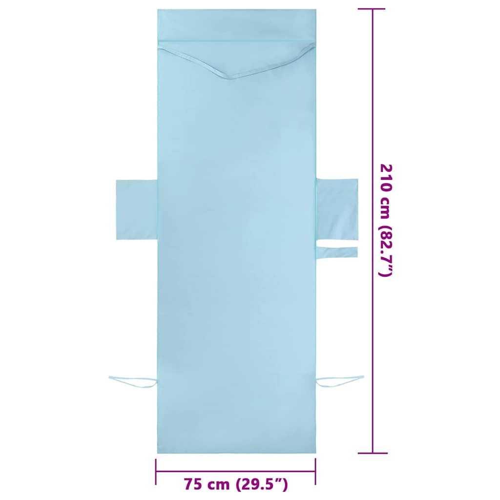 Sunlounger Towels 2 pcs Blue 210 x 75 cm