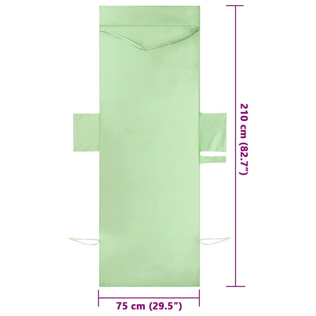 Sunlounger Towels 2 pcs Green 210 x 75 cm
