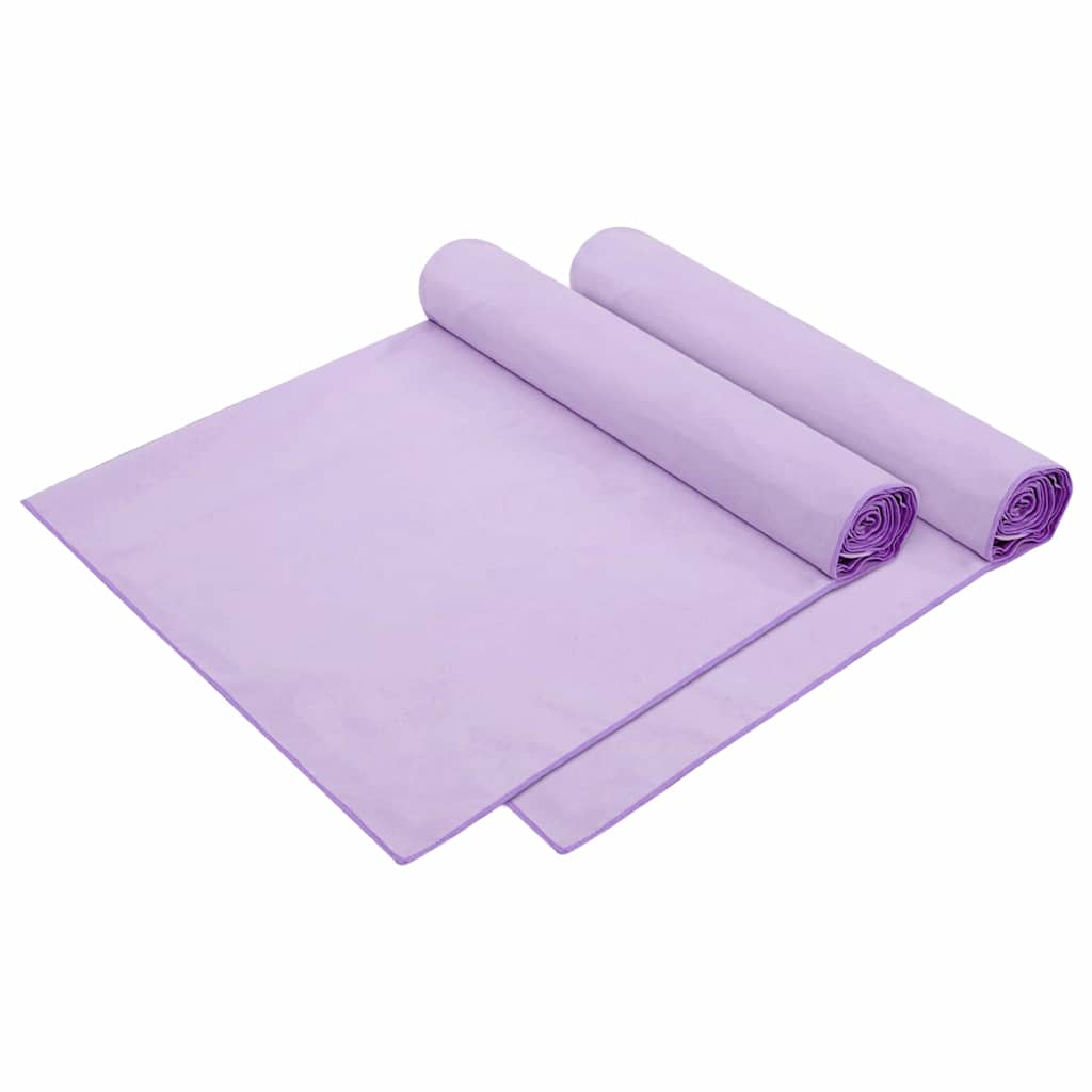 Sunlounger Towels 2 pcs Purple 210 x 75 cm