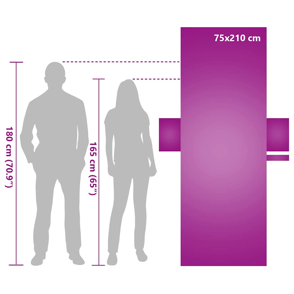 Sunlounger Towels 2 pcs Purple 210 x 75 cm