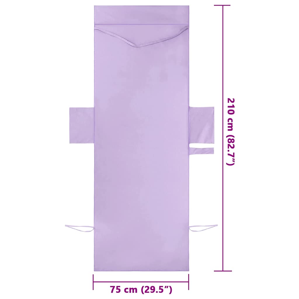 Sunlounger Towels 2 pcs Purple 210 x 75 cm