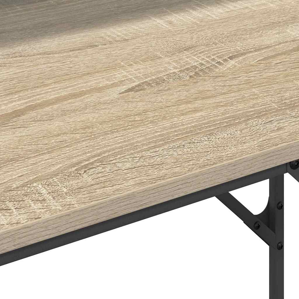 Desk with Shelf Sonoma oak 100 x 50 x 86.5 cm Engineered wood