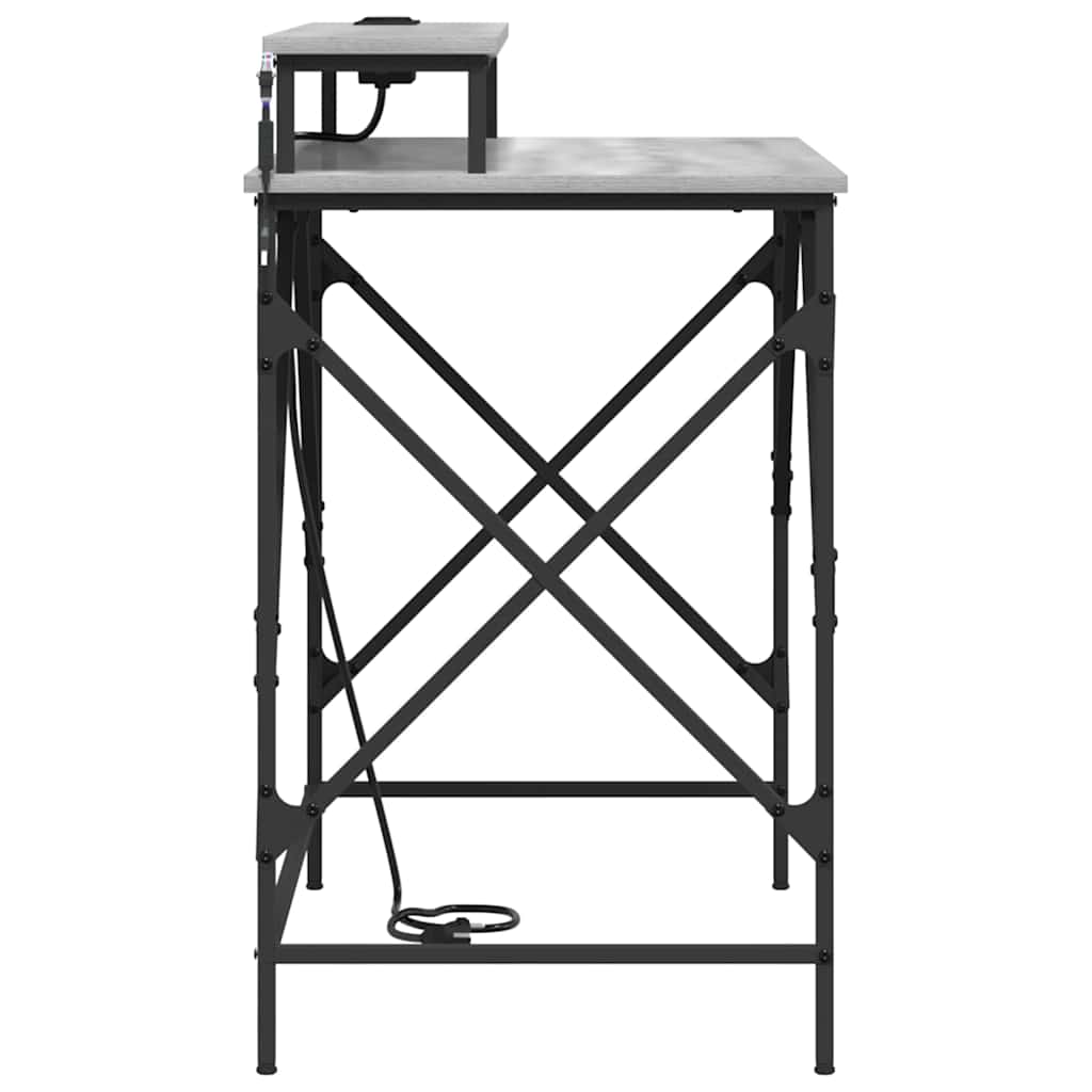 Desk Grey sonoma 100 x 50 x 86.5 cm Engineered wood
