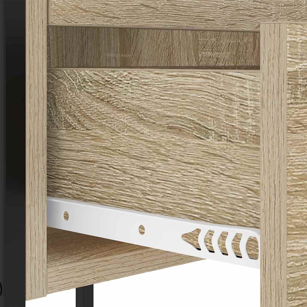 Bedside Cabinet with Drawer 2 pcs Sonoma oak 42 x 41 x 61 cm