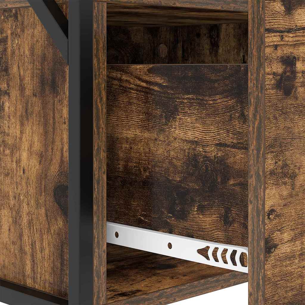 Bedside Cabinet with Drawer 2 pcs Smoked oak 40 x 31 x 60 cm