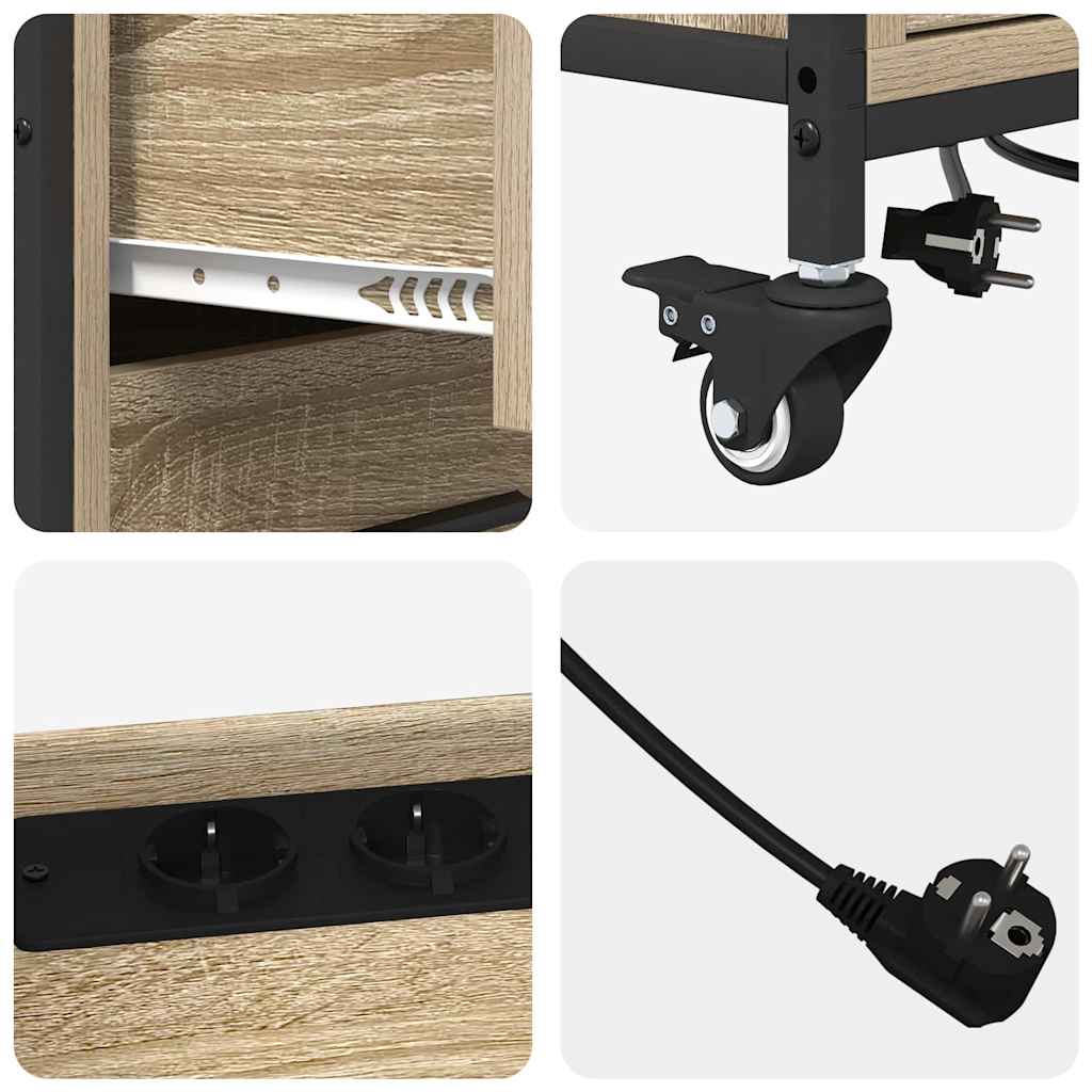 Office Cabinet Sonoma oak 76 x 41 x 72 cm Engineered wood