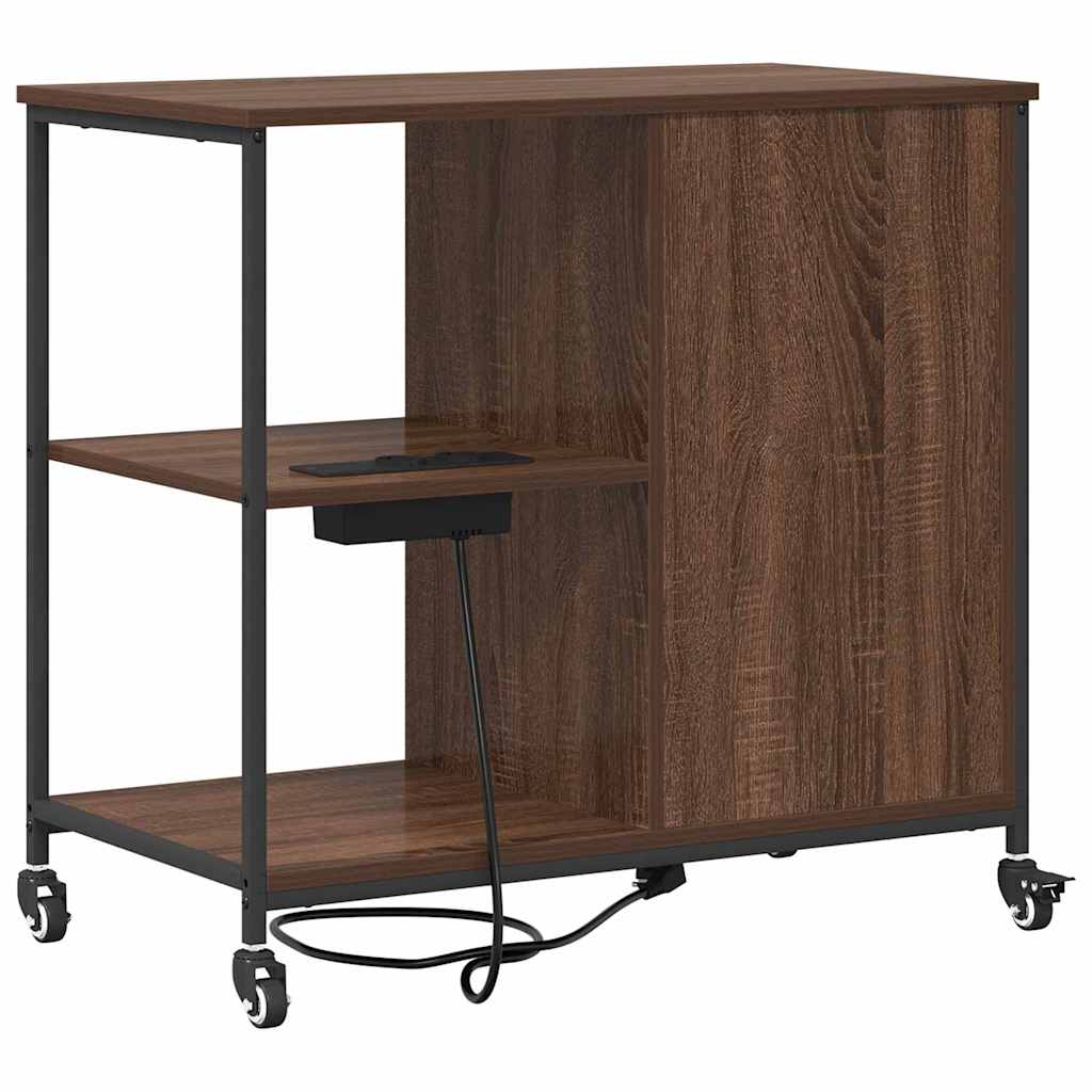 Office Cabinet Brown oak 76 x 41 x 72 cm Engineered wood