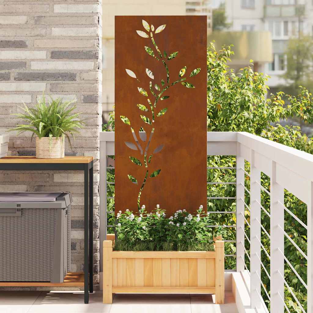 Garden Decorative Panel Rusty 50 x 140 cm Weathering steel