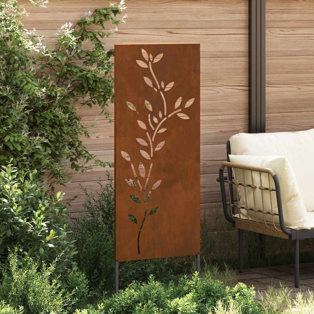 Garden Decorative Panel Rusty 50 x 140 cm Weathering steel