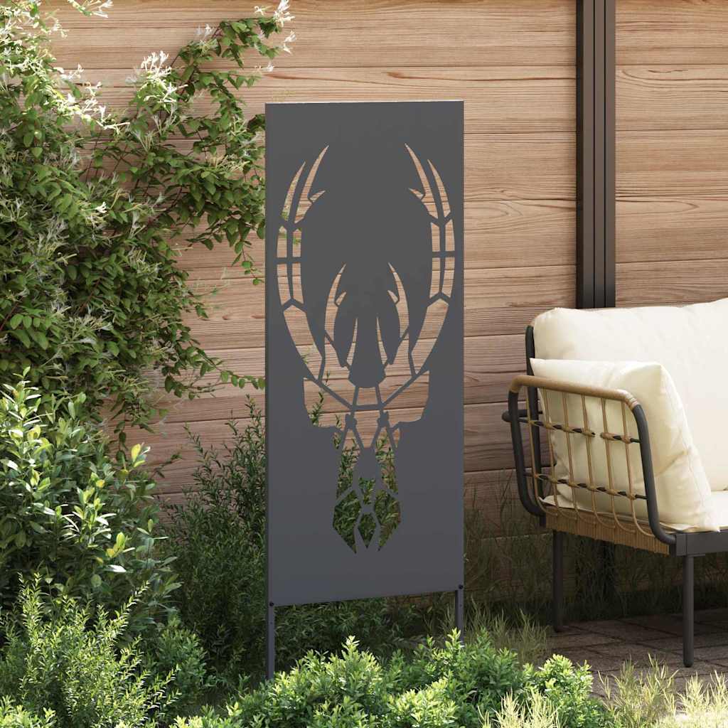 Garden Decorative Panel Anthracite 50 x 140 cm