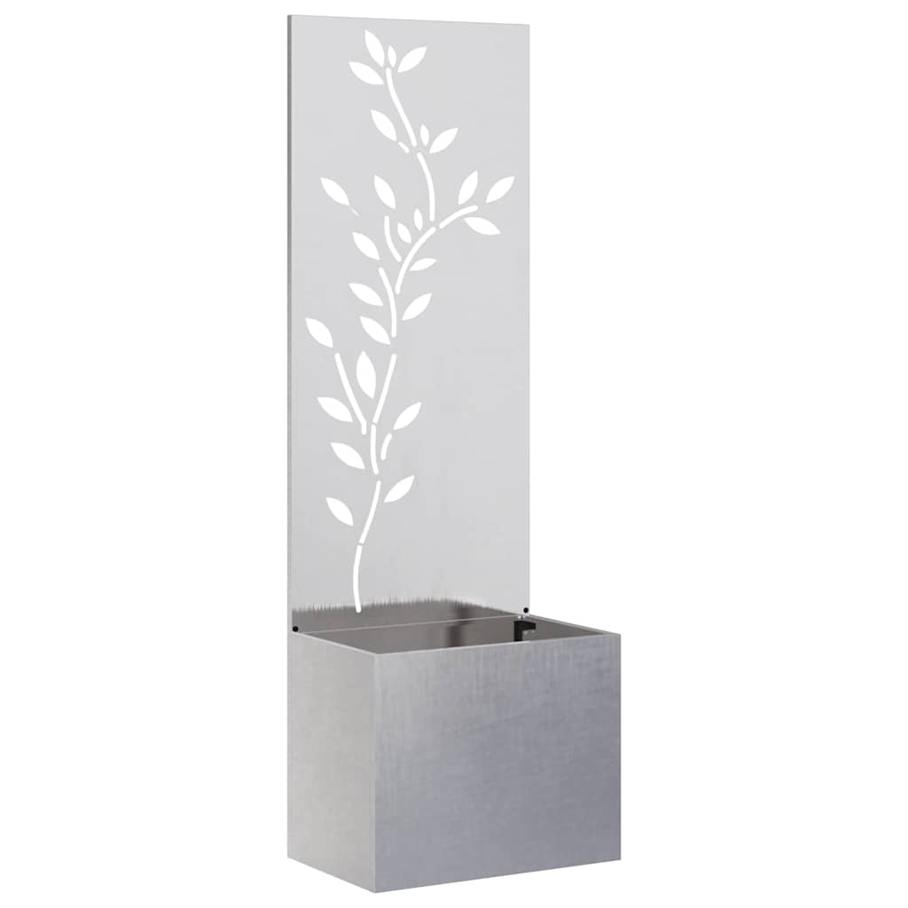 Garden Planter with Decorative Panel Sliver 50 x 140 cm