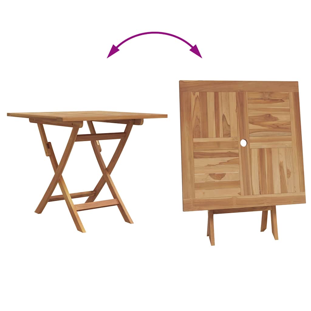 Garden Dining Set 3 pcs Brown Solid teak wood