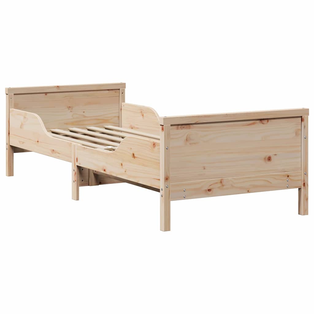 Extendable Bed Frame for Kids Other Brown 80 x 130 / 165 / 200 cm