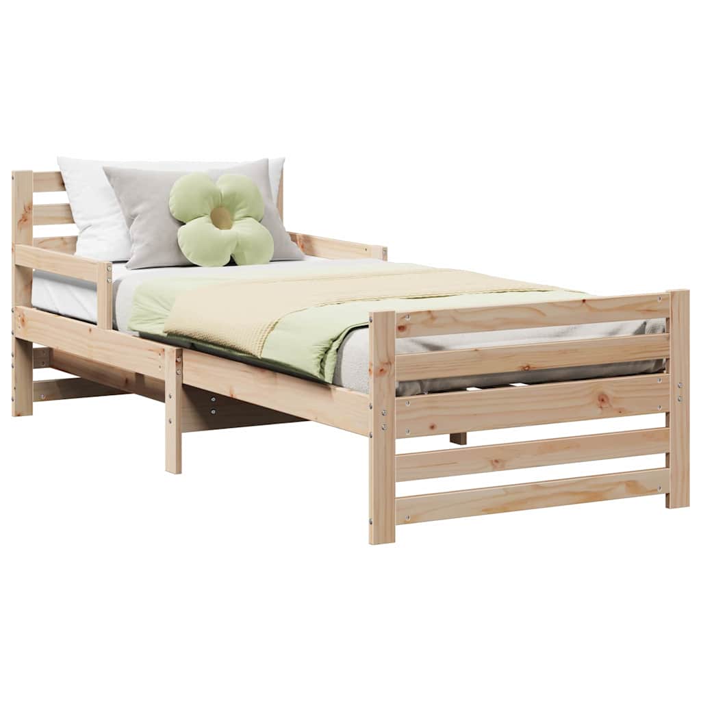 Extendable Bed Frame for Kids Other Brown 80 x 130 / 165 / 200 cm