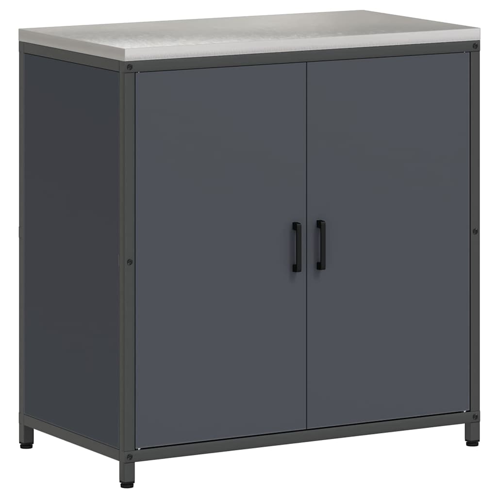 Kitchen Storage Set with Door 2 pcs Anthracite 180 x 50 x 92 cm