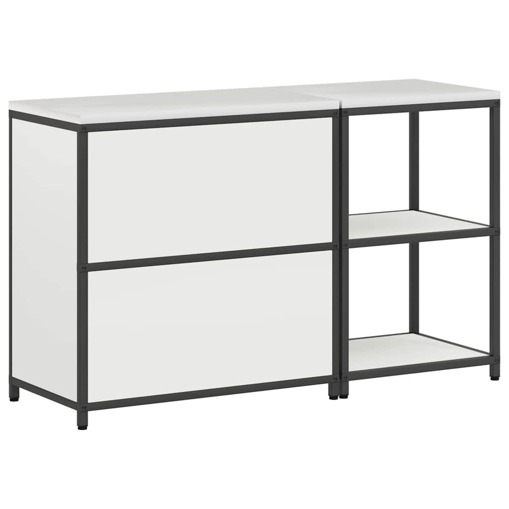 Kitchen Storage Set with Shelf 2 pcs White 150 x 50 x 92 cm