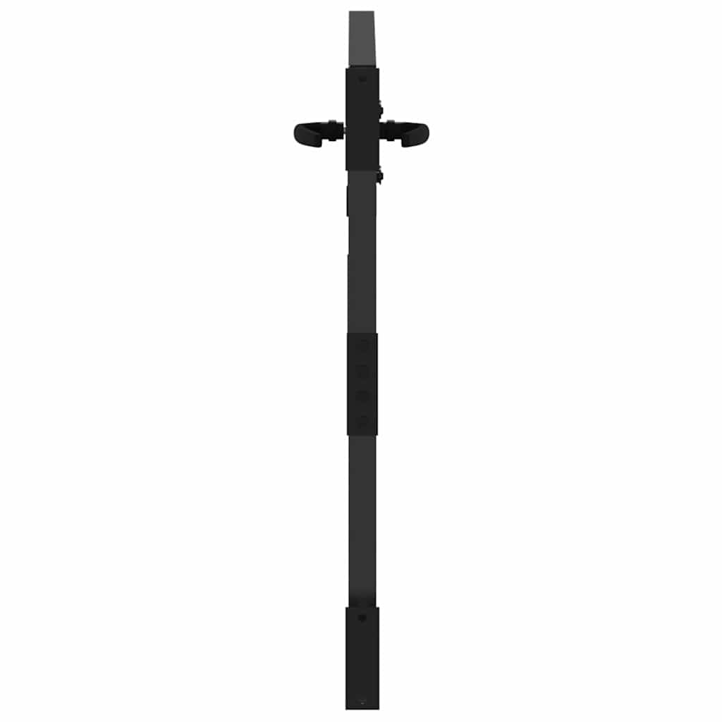 Garden Gate with Lock Black 105 x 100 cm Powder-coated steel