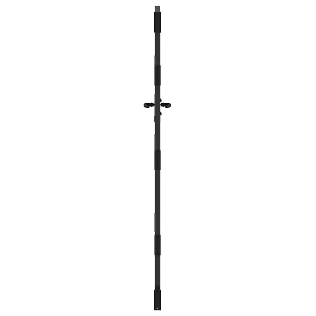 Garden Gate Black 105 x 125 cm Powder-coated steel