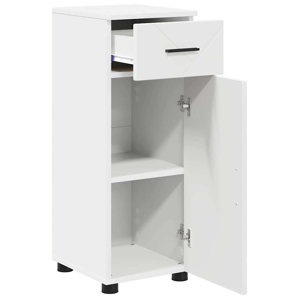 Bathroom Furniture Set with Drawer 3 pcs White 61 x 35 x 64 cm