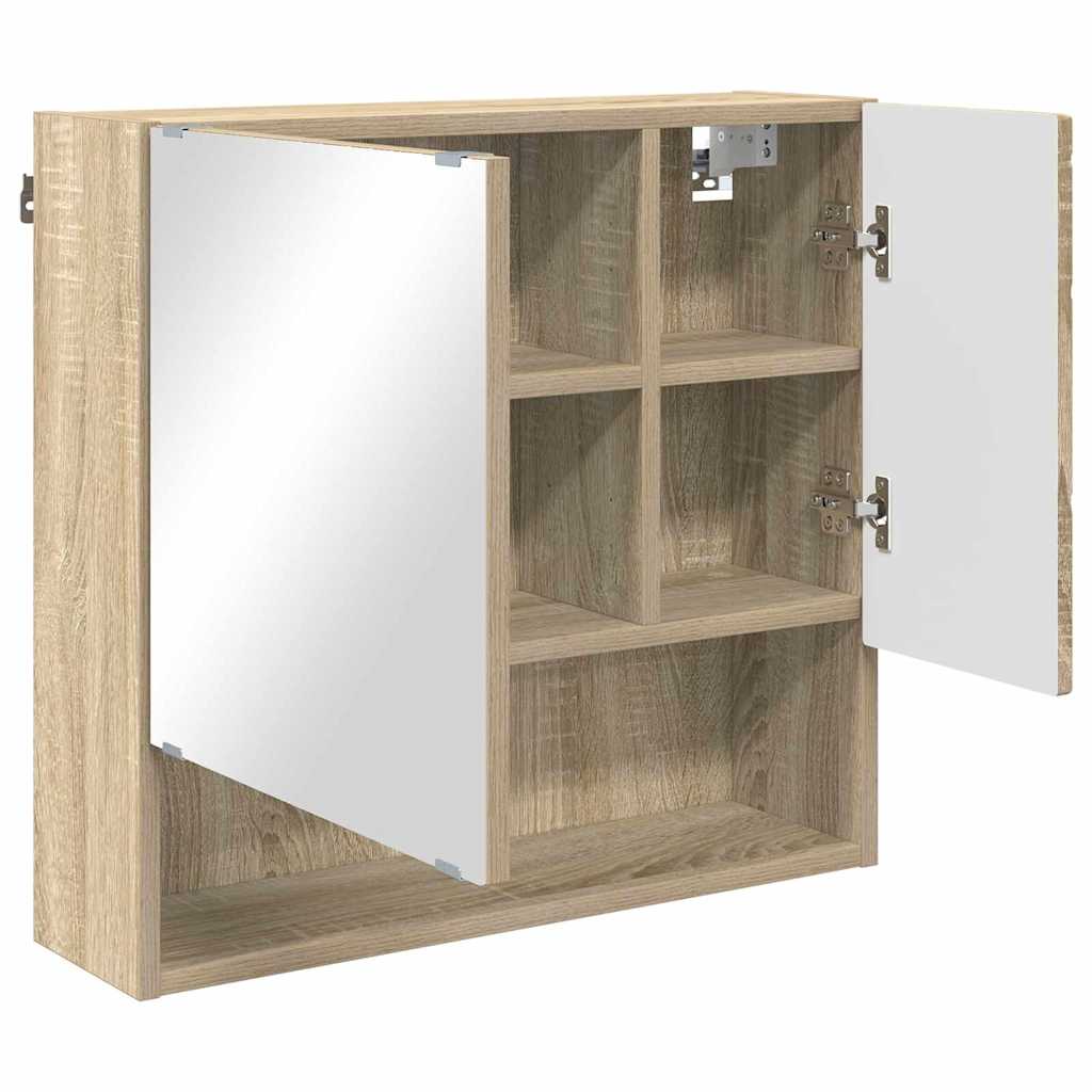 Bathroom Furniture Set 3 pcs Sonoma oak 61 x 35 x 64 cm