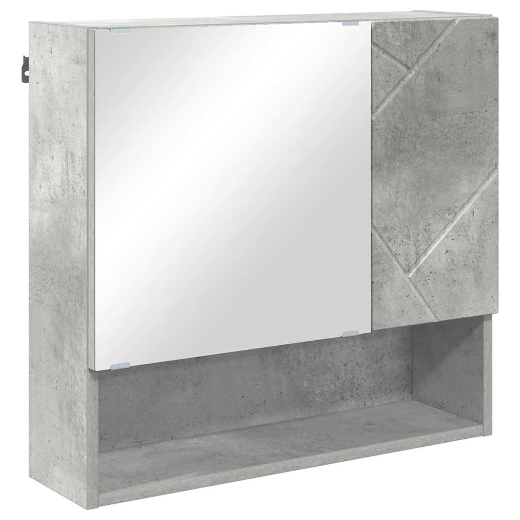Bathroom Furniture Set 4 pcs Concrete grey 61 x 35 x 64 cm
