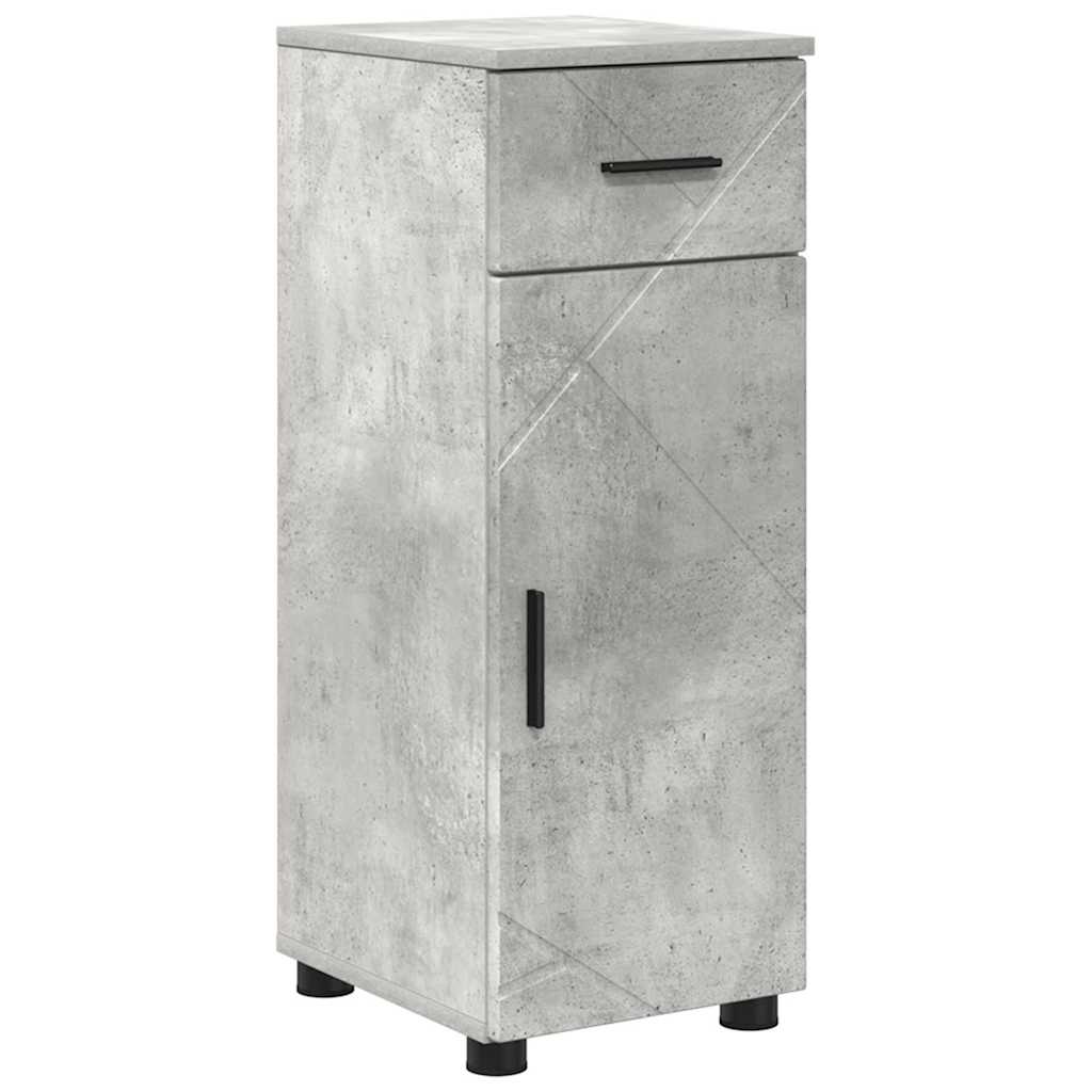 Bathroom Furniture Set 4 pcs Concrete grey 61 x 35 x 64 cm