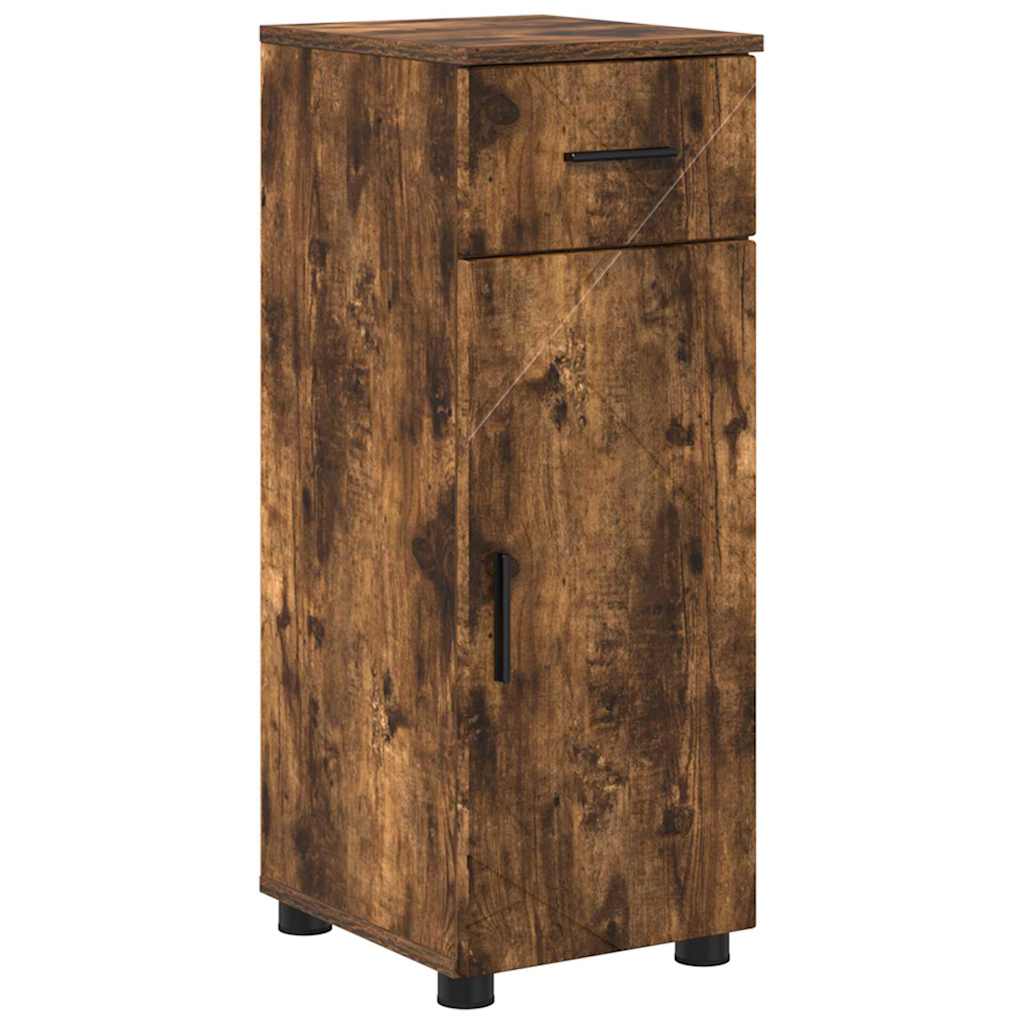 Bathroom Furniture Set 4 pcs Smoked oak 61 x 35 x 64 cm